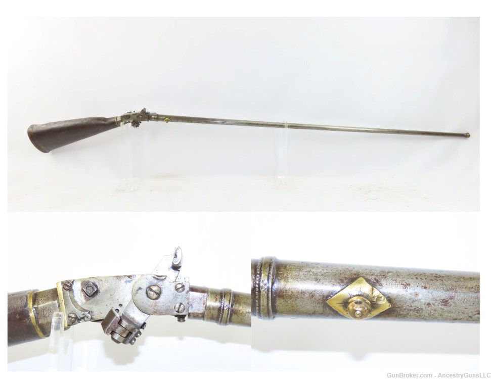 “WIND GUN” Late 1700s/Early 1800s AUSTRIAN/GERMANIC Stock Reservoir AIR GUN-img-0