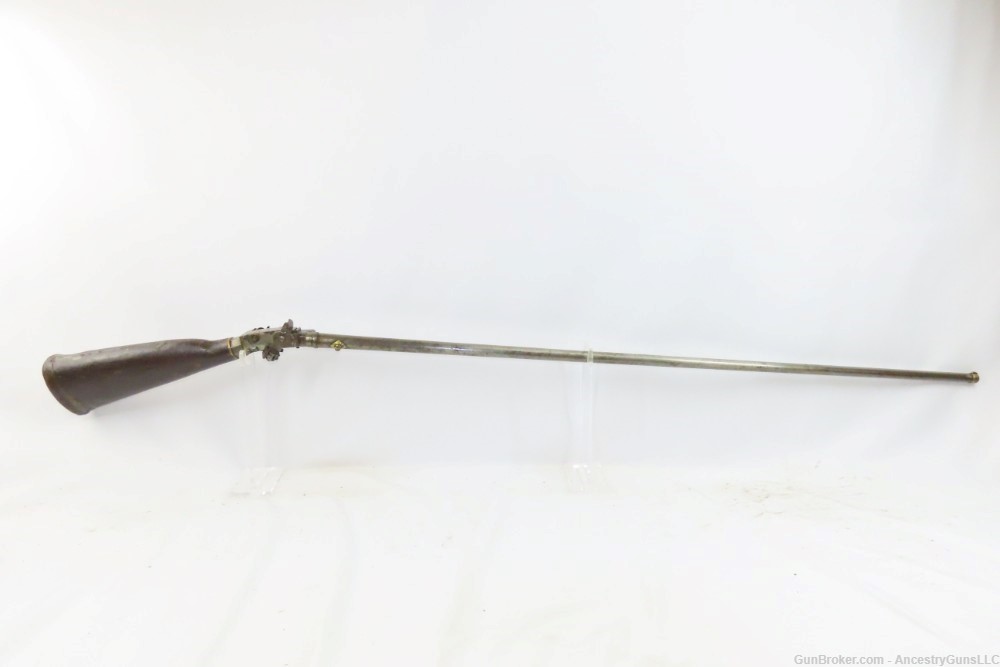“WIND GUN” Late 1700s/Early 1800s AUSTRIAN/GERMANIC Stock Reservoir AIR GUN-img-1
