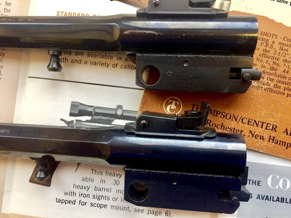 1967 Type 1 One Liner T/C Contender barrel .357 mag SMALL PRINT VARIATION-img-6