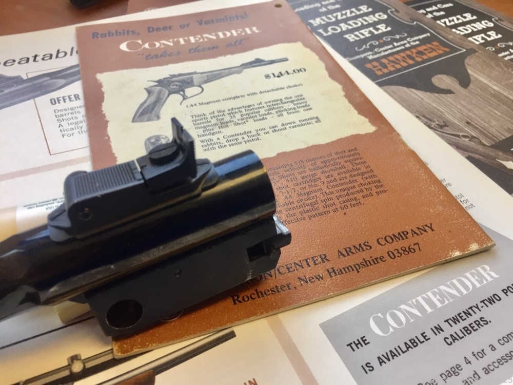 1967 Type 1 One Liner T/C Contender barrel .357 mag SMALL PRINT VARIATION-img-15