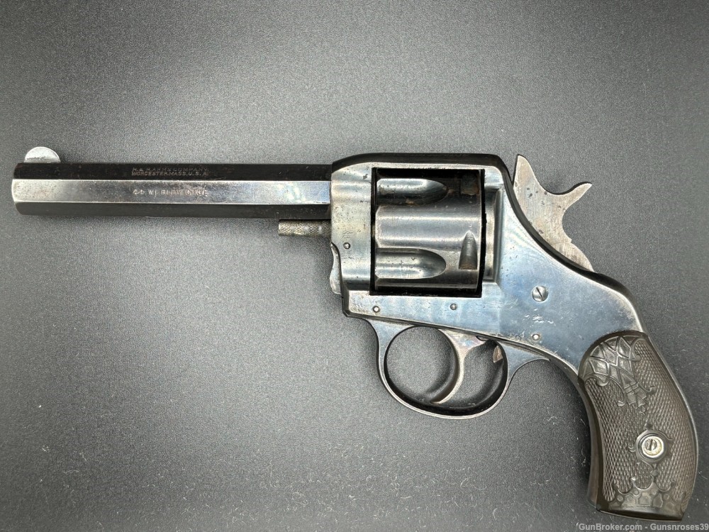 Rare Harrington & Richardson "The American" 44 Webley Revolver "C&R"-img-1
