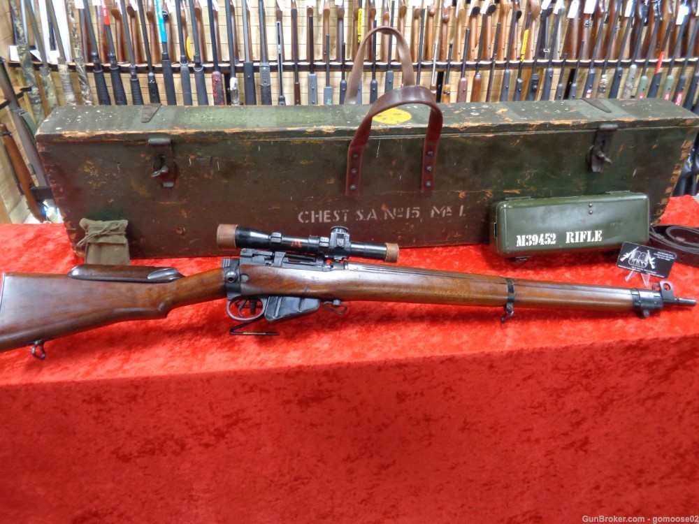 1944 Lee Enfield BSA No 4 MK1 T Sniper 303 British Scope Case Package TRADE-img-0