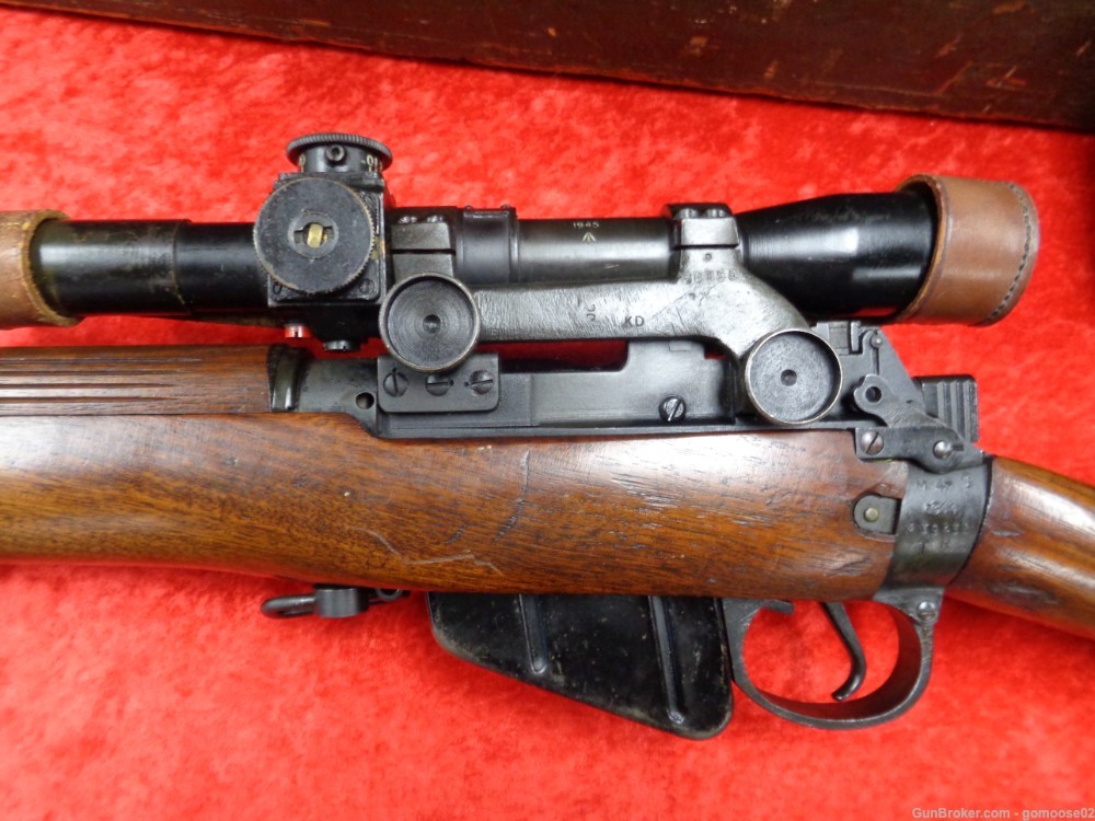 1944 Lee Enfield BSA No 4 MK1 T Sniper 303 British Scope Case Package TRADE-img-80