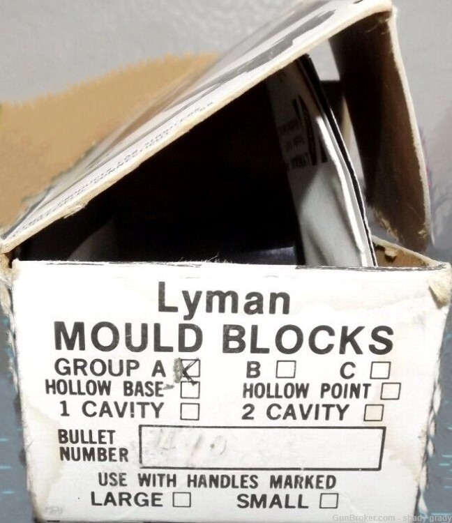 lyman mould blocks 50cal 490 round ball double cavity-img-0