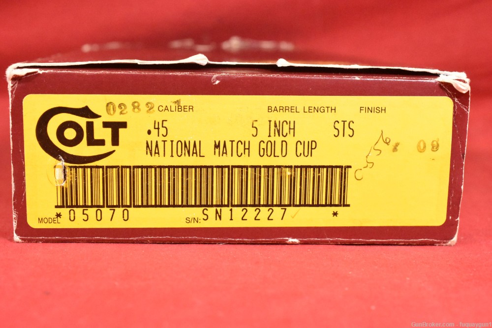Colt Series 80 Gold Cup National Match 1911 45 ACP 5" Stainless MFG 1988-img-32