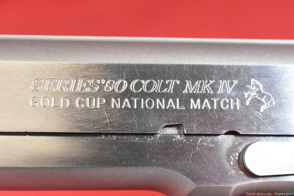Colt Series 80 Gold Cup National Match 1911 45 ACP 5" Stainless MFG 1988-img-26
