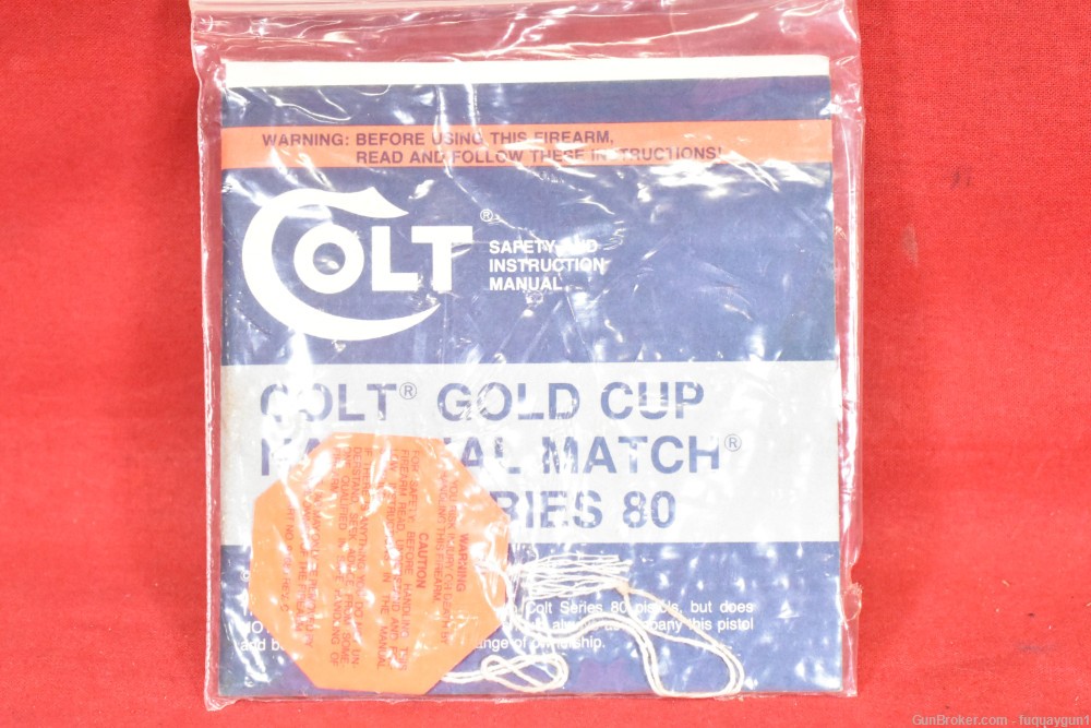 Colt Series 80 Gold Cup National Match 1911 45 ACP 5" Stainless MFG 1988-img-29