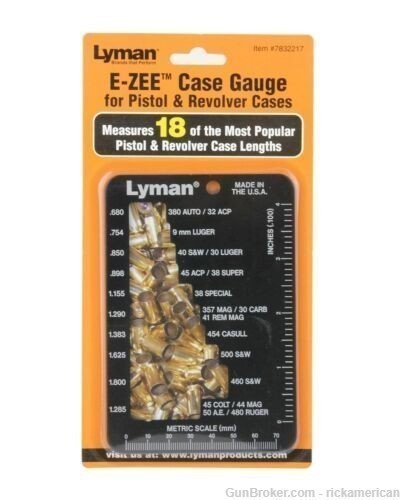 Lyman E-Zee Case Gauge That Measures 18 Popular Cases # 7832217 New!-img-0