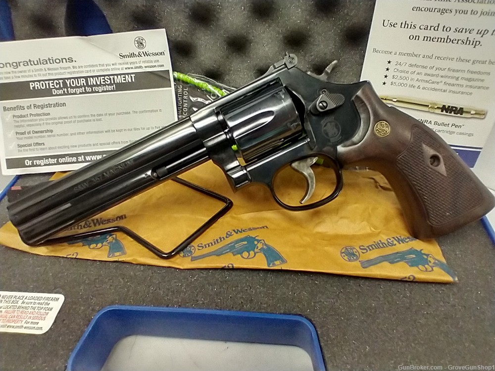 Smith & Wesson Model 586-6 357Mag DA/SA Revolver 6" Blued SKU-150908-img-1