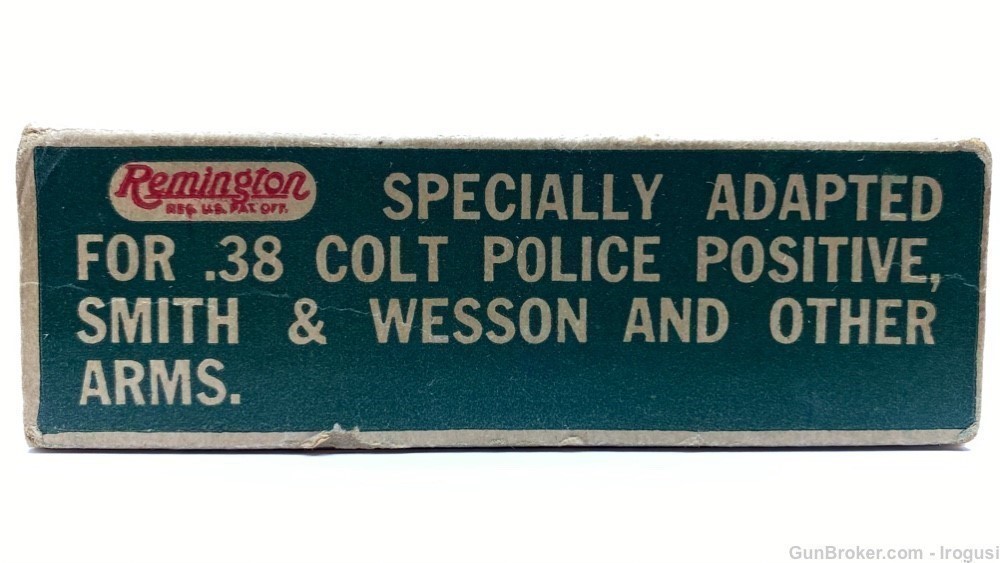 Remington .38 S&W / Colt New Police Positive DOGBONE Vintage Box 19 Rnds-img-4