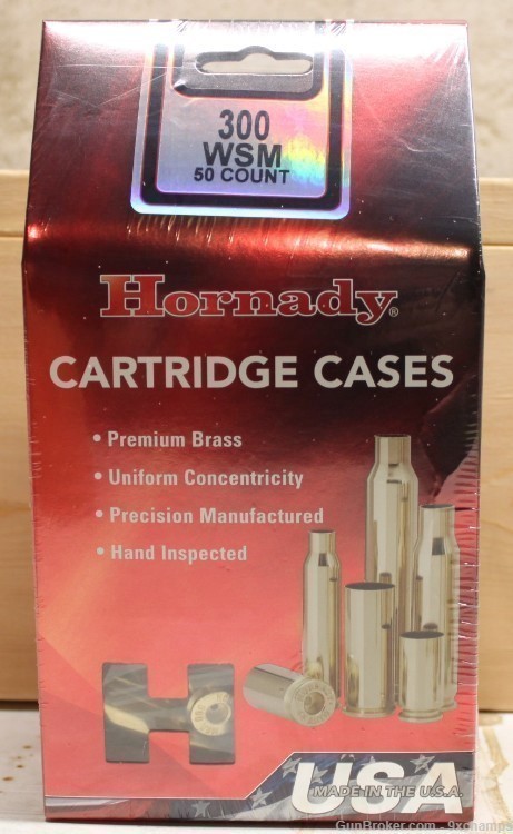 50 pieces Count NEW Hornady 300WSM 300 WSM brass win short mag sealed box-img-0