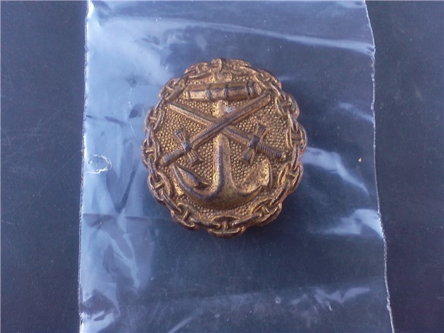 WWI German Naval Gold Wound Badge-img-0
