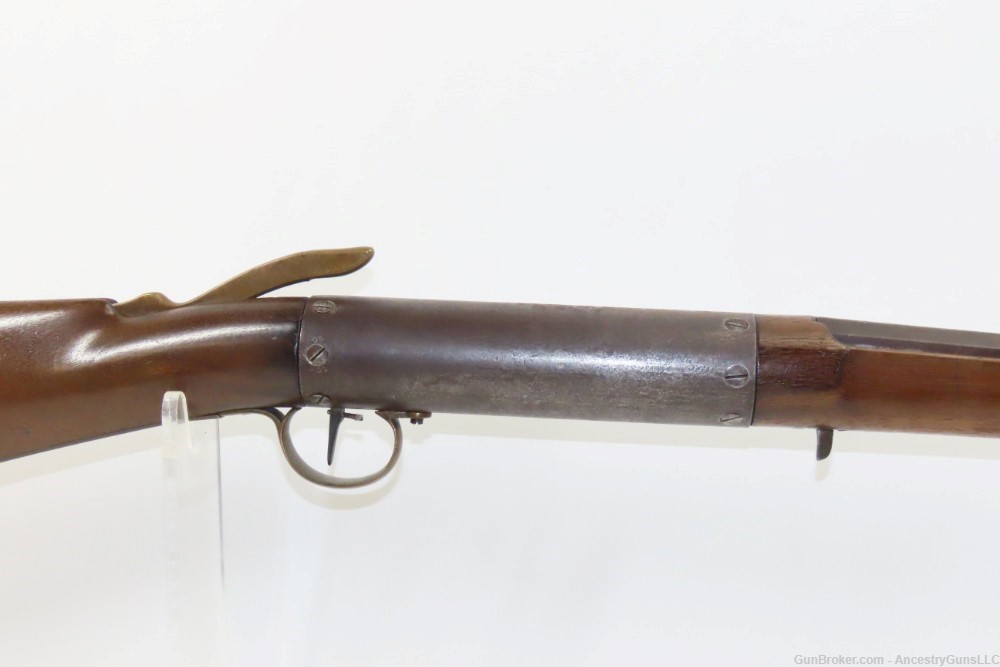 DOCUMENTED 19th Century “WIND GUN” Top Lever TIP-UP “Gallery/Parlor AIR GUN-img-3