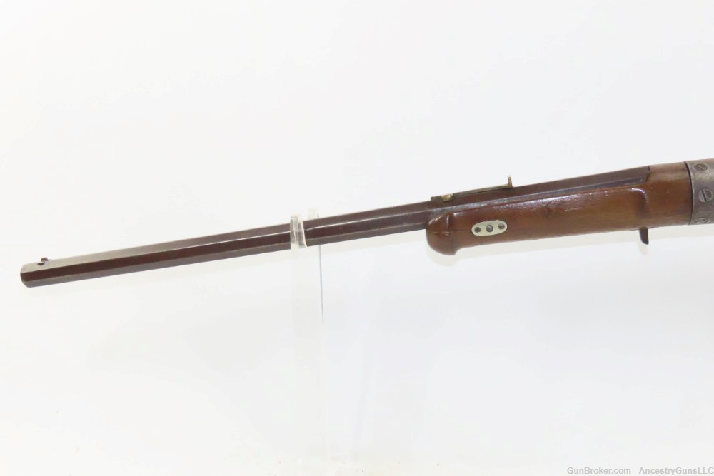 DOCUMENTED 19th Century “WIND GUN” Top Lever TIP-UP “Gallery/Parlor AIR GUN-img-15