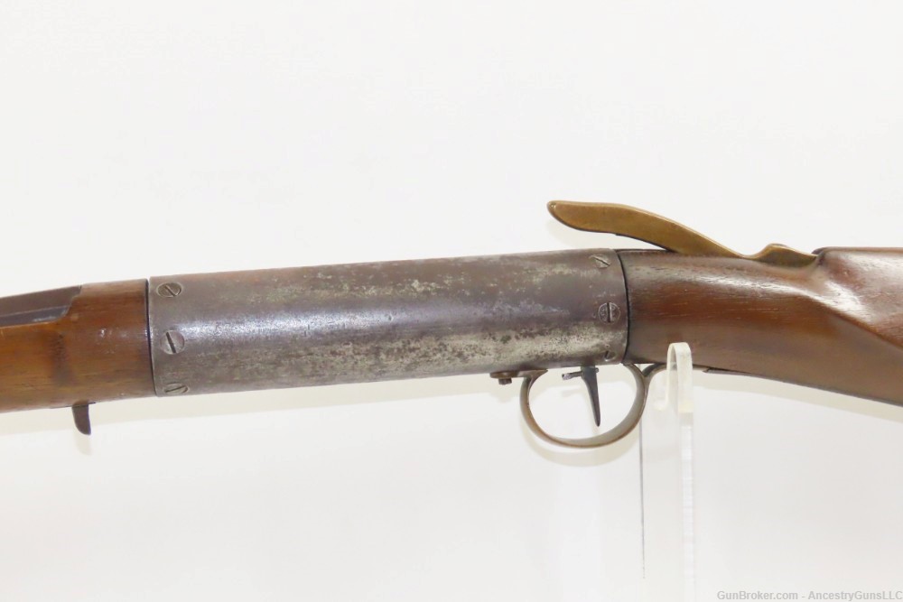 DOCUMENTED 19th Century “WIND GUN” Top Lever TIP-UP “Gallery/Parlor AIR GUN-img-14