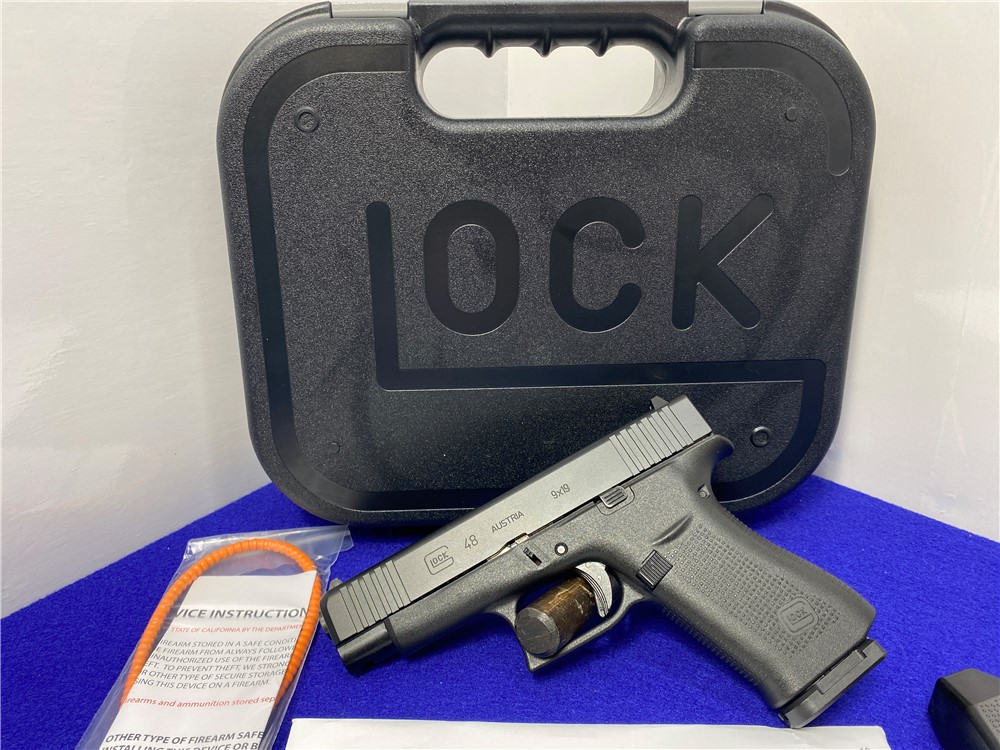 Glock 48 Gen5 Compact 9x19 Black 4.17" *SLIM AND COMPACT FRAME MODEL*-img-2