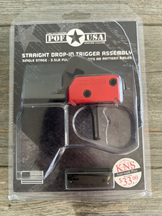 POF 00858 Drop-In Single-Stage Flat Trigger - 3.50lbs Pull Weight - New-img-0