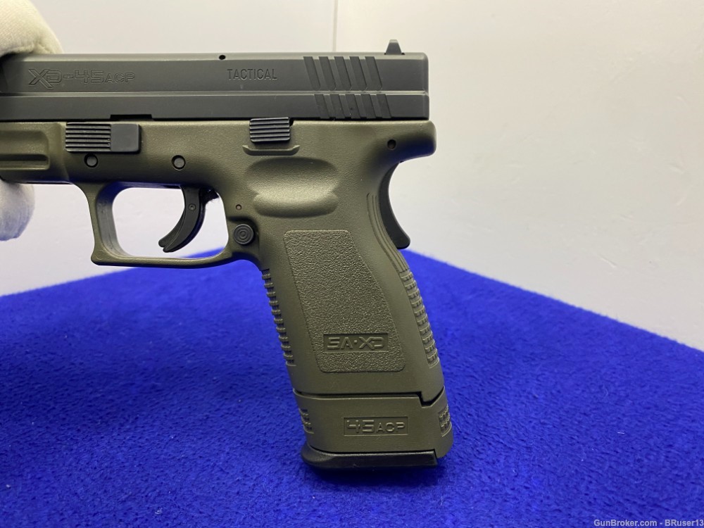 Springfield Armory XD-45 Tactical .45ACP Black 5" *OLIVE DRAB GREEN FRAME* -img-40