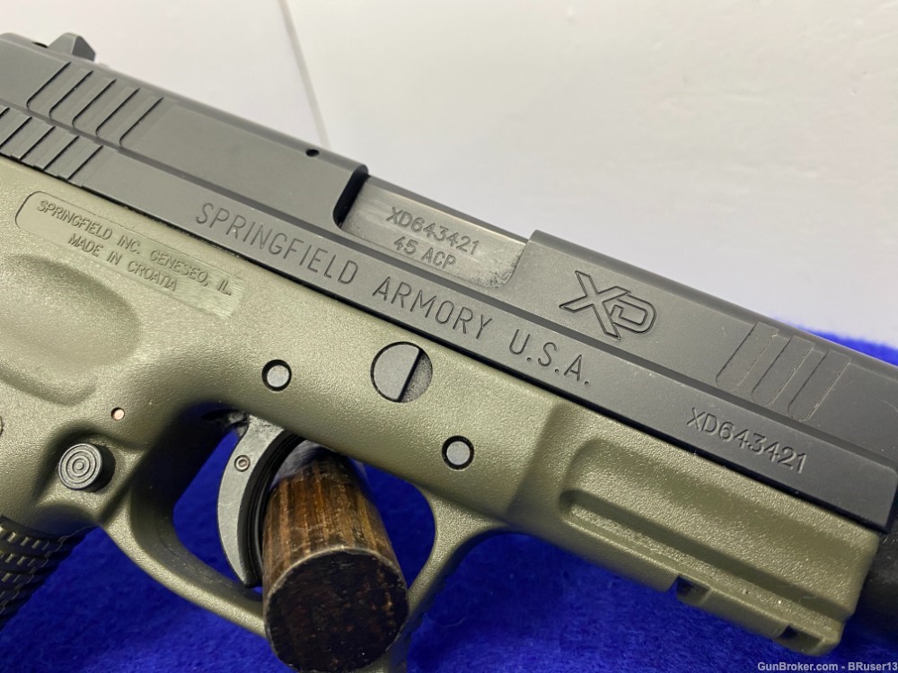 Springfield Armory XD-45 Tactical .45ACP Black 5" *OLIVE DRAB GREEN FRAME* -img-22