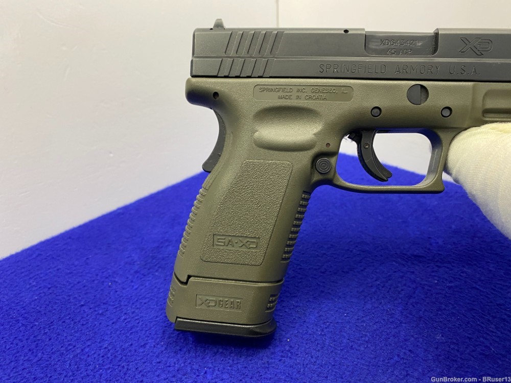 Springfield Armory XD-45 Tactical .45ACP Black 5" *OLIVE DRAB GREEN FRAME* -img-41