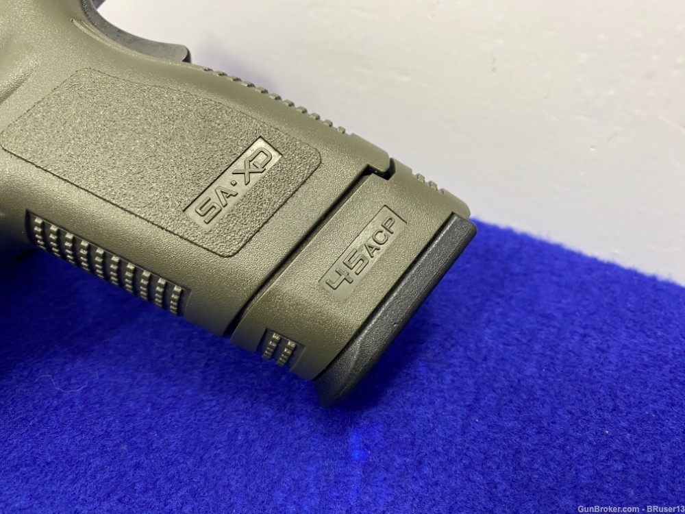 Springfield Armory XD-45 Tactical .45ACP Black 5" *OLIVE DRAB GREEN FRAME* -img-6