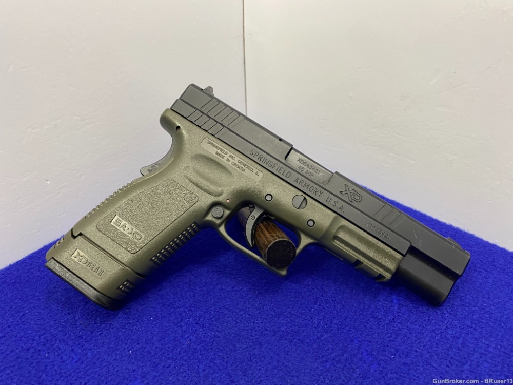 Springfield Armory XD-45 Tactical .45ACP Black 5" *OLIVE DRAB GREEN FRAME* -img-16