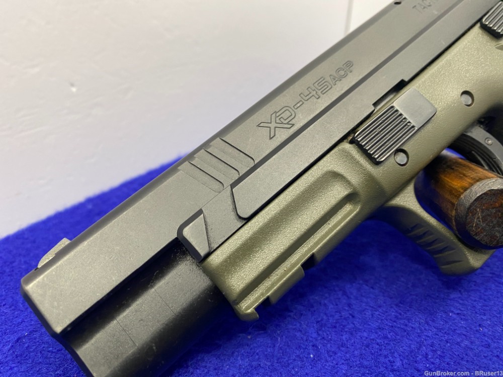 Springfield Armory XD-45 Tactical .45ACP Black 5" *OLIVE DRAB GREEN FRAME* -img-12
