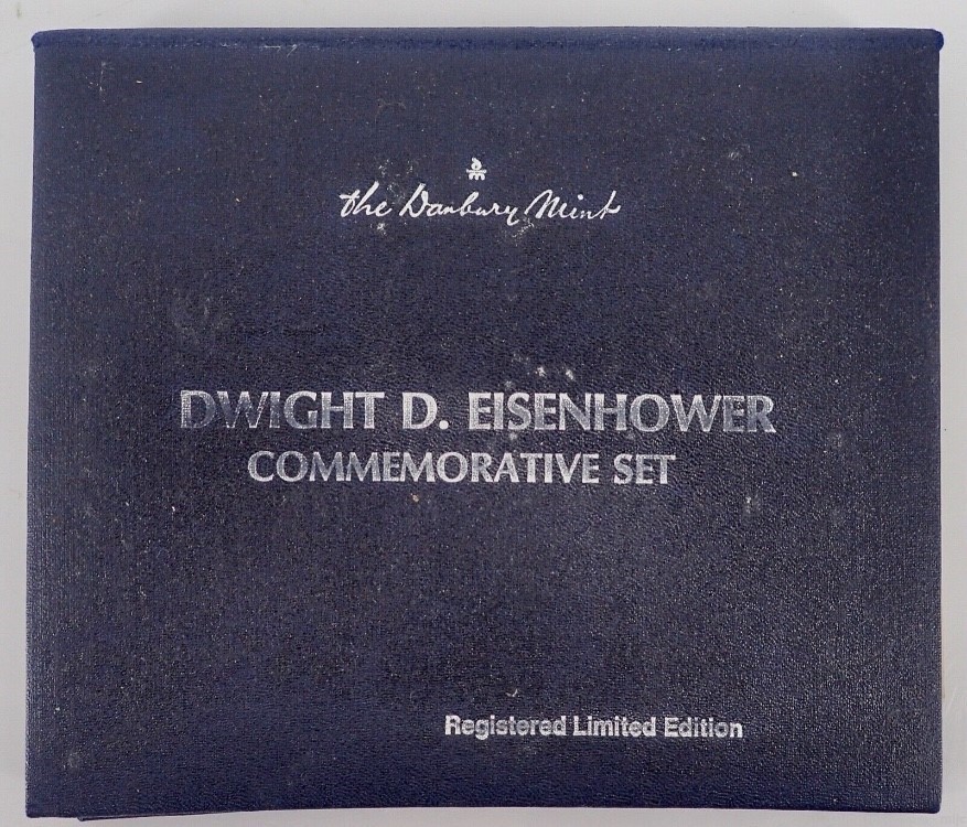 The Danbury WWII General Dwight D. Eisenhower 1st Day Issue Stamp with Comm-img-3