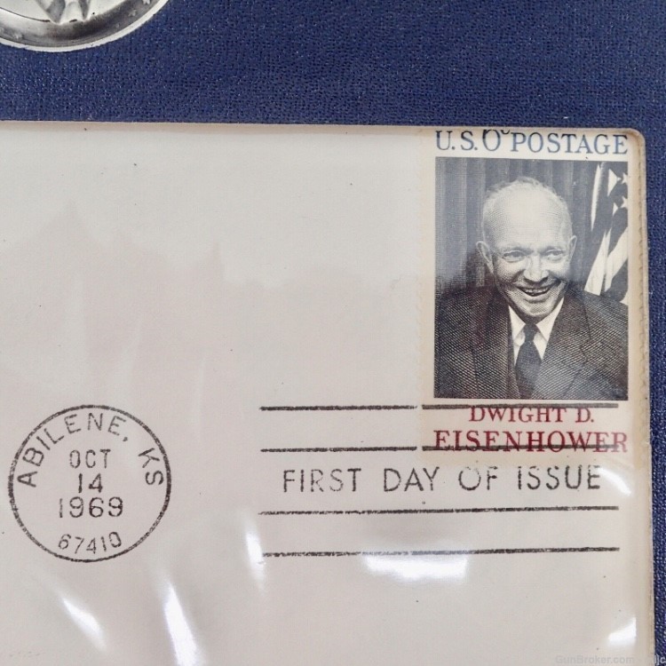 The Danbury WWII General Dwight D. Eisenhower 1st Day Issue Stamp with Comm-img-8