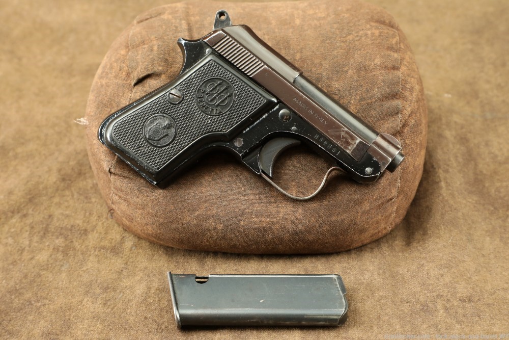 Italian Beretta Model 950 B 6.35mm .25 ACP Pocket Pistol 1964 C&R-img-2