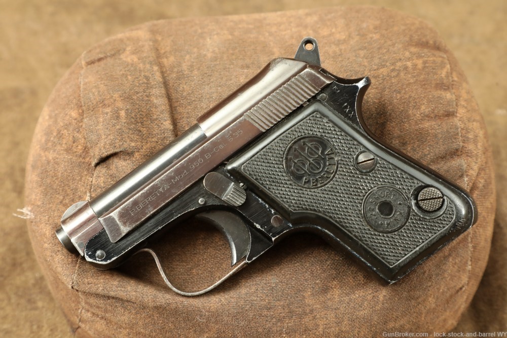 Italian Beretta Model 950 B 6.35mm .25 ACP Pocket Pistol 1964 C&R-img-4