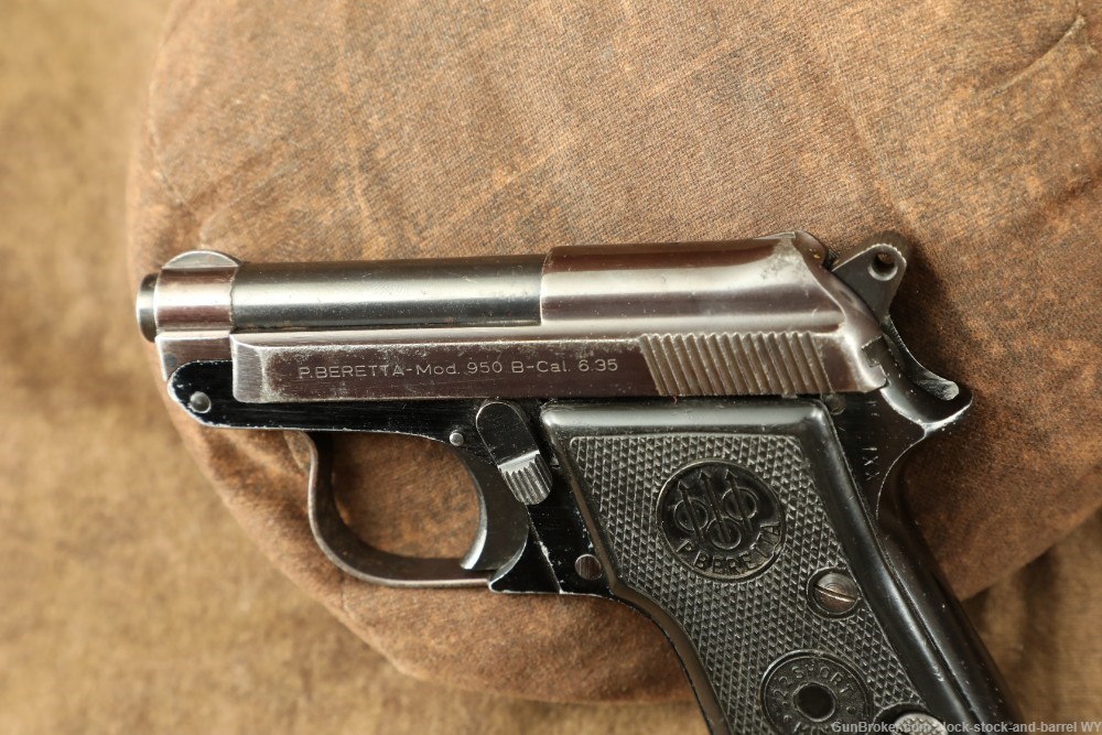 Italian Beretta Model 950 B 6.35mm .25 ACP Pocket Pistol 1964 C&R-img-17