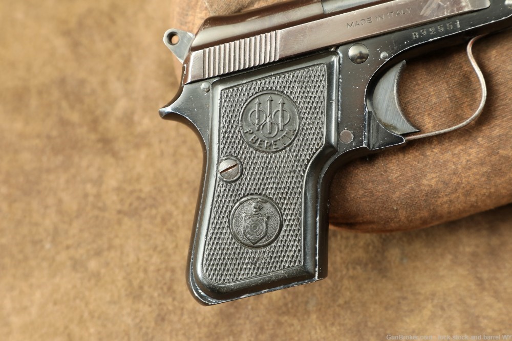 Italian Beretta Model 950 B 6.35mm .25 ACP Pocket Pistol 1964 C&R-img-12