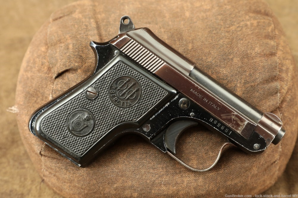 Italian Beretta Model 950 B 6.35mm .25 ACP Pocket Pistol 1964 C&R-img-3