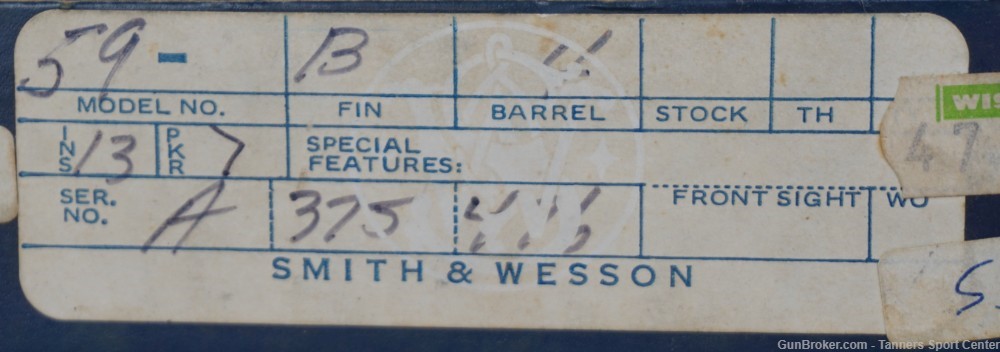 S&W Smith Model 59 9 9mm 4" w/ Original Box & Manual No Reserve 1¢ Start-img-22
