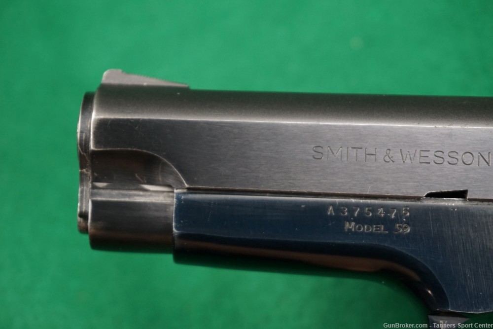 S&W Smith Model 59 9 9mm 4" w/ Original Box & Manual No Reserve 1¢ Start-img-2