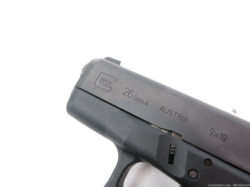 Glock 26 Gen4 9mm 3.5" Semi-Automatic Pistol w/ 3 Magazines & Hard Case-img-2