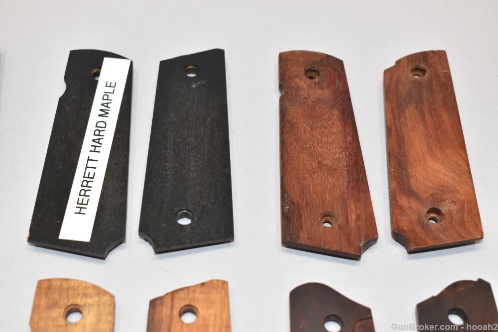 10 Sets 1911 Grip Panels Wooden Composite Maple Herrett Colt Please READ-img-10