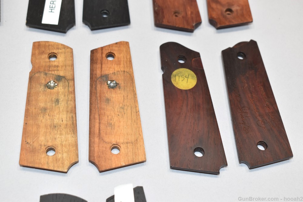 10 Sets 1911 Grip Panels Wooden Composite Maple Herrett Colt Please READ-img-11
