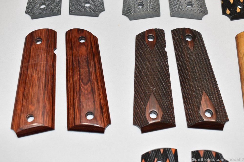 10 Sets 1911 Grip Panels Wooden Composite Maple Herrett Colt Please READ-img-2