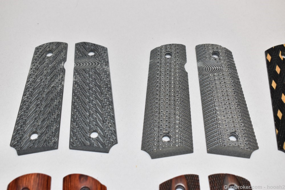 10 Sets 1911 Grip Panels Wooden Composite Maple Herrett Colt Please READ-img-1