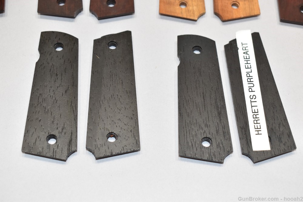 10 Sets 1911 Grip Panels Wooden Composite Maple Herrett Colt Please READ-img-9