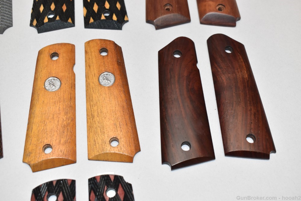 10 Sets 1911 Grip Panels Wooden Composite Maple Herrett Colt Please READ-img-4