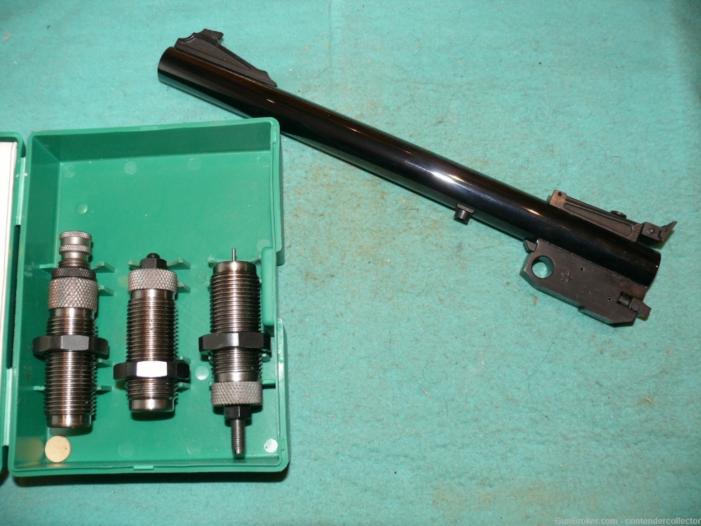 T/C Contender 10" Round Barrel in 45 Win Mag with dies-img-0