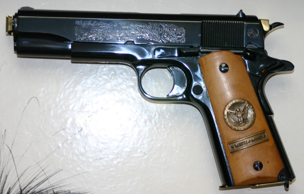 Colt 1911.45 ACP Blue 5"  WWI Commemorative Battle Of Belleau Wood  1967 -img-1