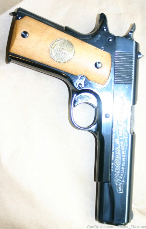 Colt 1911.45 ACP Blue 5"  WWI Commemorative Battle Of Belleau Wood  1967 -img-6