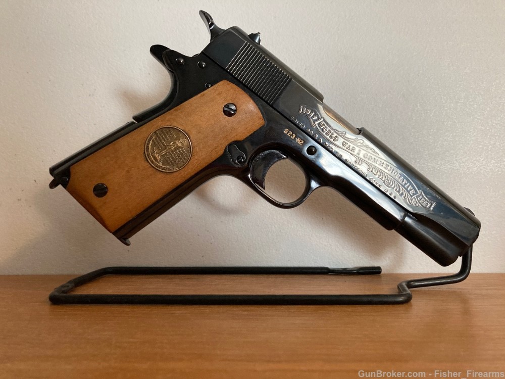 Colt 1911.45 ACP Blue 5"  WWI Commemorative Battle Of Belleau Wood  1967 -img-2