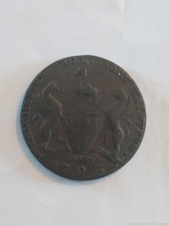 1793 Halfpenny MANCHESTER  DRAGONS * GREAT GIFT* (B4)-img-1