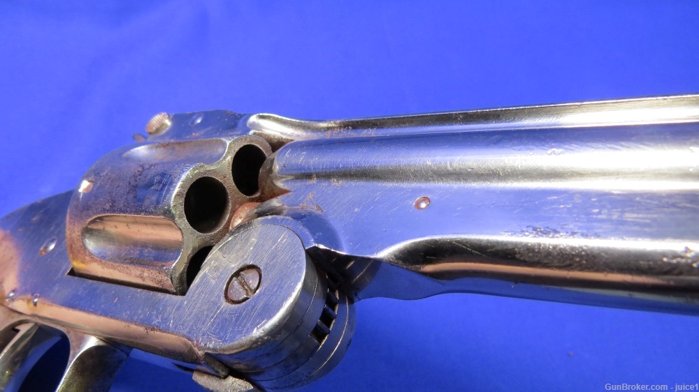 S&W Model 3 Russian .44Russian Nickel-Plated Ivory Grip Revolver -img-20