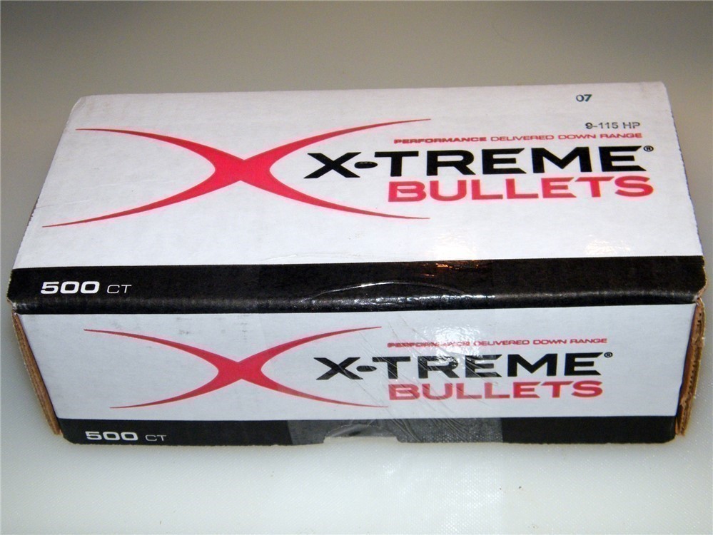 500 9MM X-TREME 115 grain .355 Hollow Point Bullets-img-2